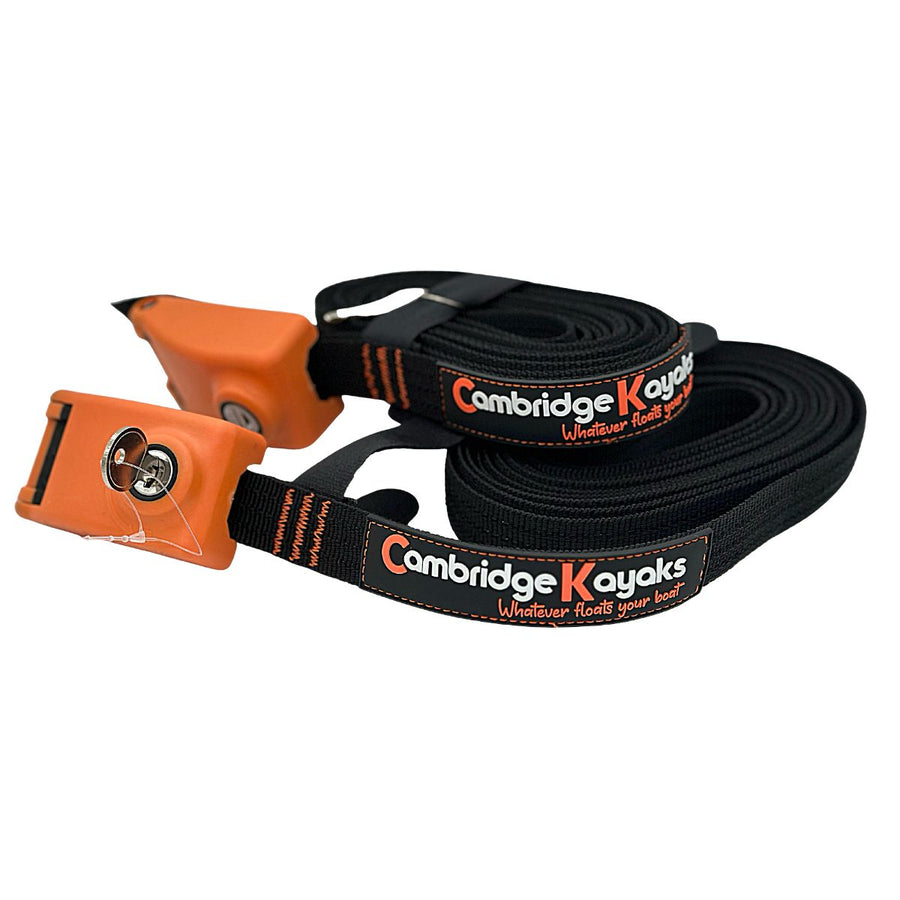 Afsluitbare Cambridge Kayaks 4m Camlock-spanbanden (paar)