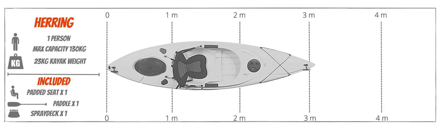 Cambridge Kayaks Herring  Enkele Sit-Inside Kajak