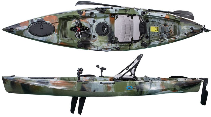 Sailfish Sea Fishing Kayak With Pro Pedal Drive System Camo