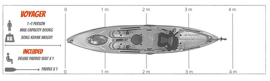 Cambridge Kayaks Voyager  single plus 1 kajak